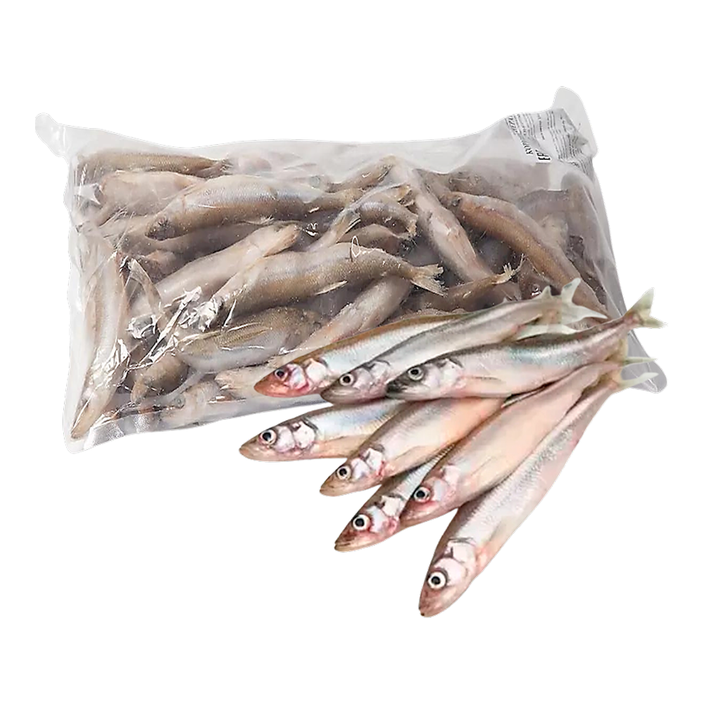 Fresh Frozen Fish Smelts Korushka Whole – 11 lb (4.99 kg)